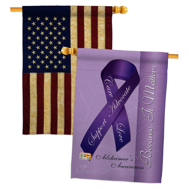 Drapeau de maison en polyester à 2 côtés 40 x 28 po