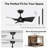 30" Ceiling Fan with Light & Remote for Small Rooms – High Airflow Low Noise Reversible DC Motor – Modern Ceiling Fan for Nursery, Small Bedroom & Kitchen-728293566-728293564