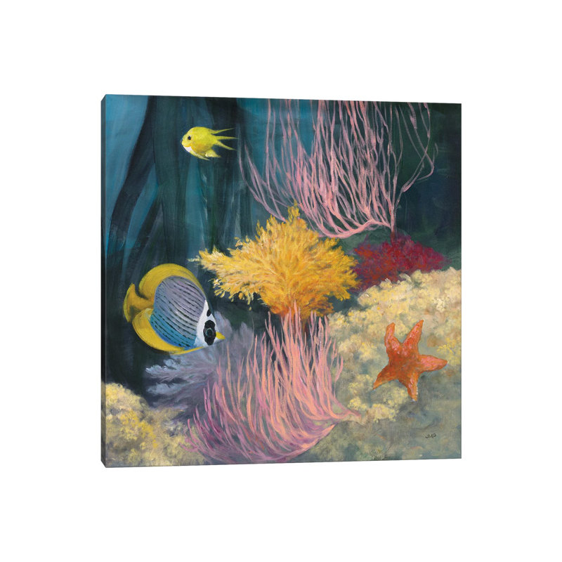 Coastal Reef II by Julia Purinton - Wrapped Canvas Painting, 30.48 cm H x 30.48 cm W