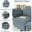 Canapé modulaire en U avec deux repose-pieds et rangements Eurian Comfy-639414011-639413988