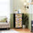 4 Drawer Dresser for Bedroom, Narrow Chest of Drawers, Wooden Top and Study Iron Frame 18"x37.5"-(WxH)