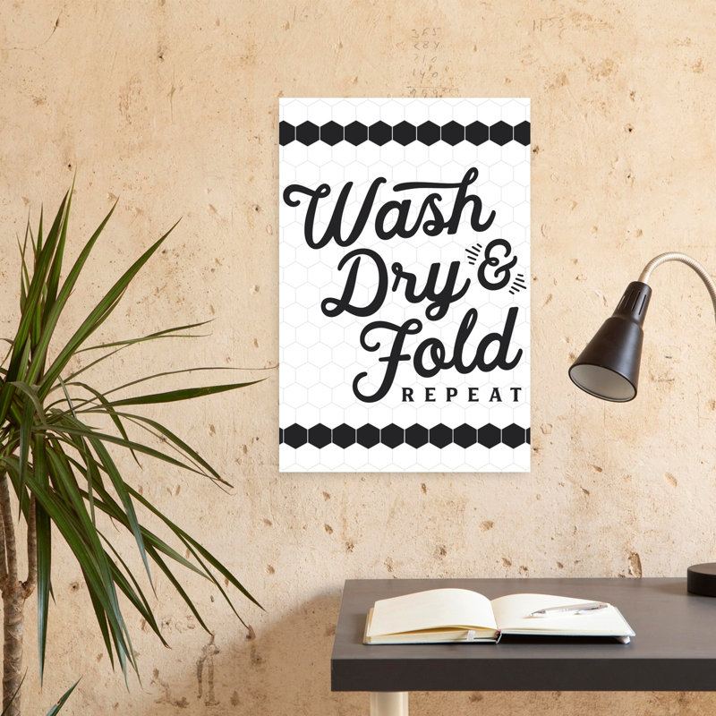 Wash Dry Fold Abstract Contemporary Art, 24" H x 16" W