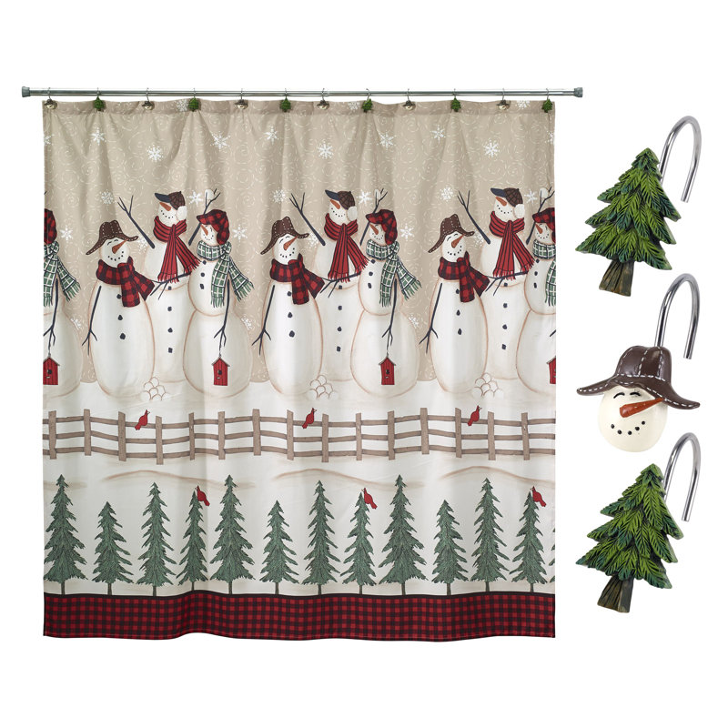 Rideau de douche Grenola avec crochets inclus