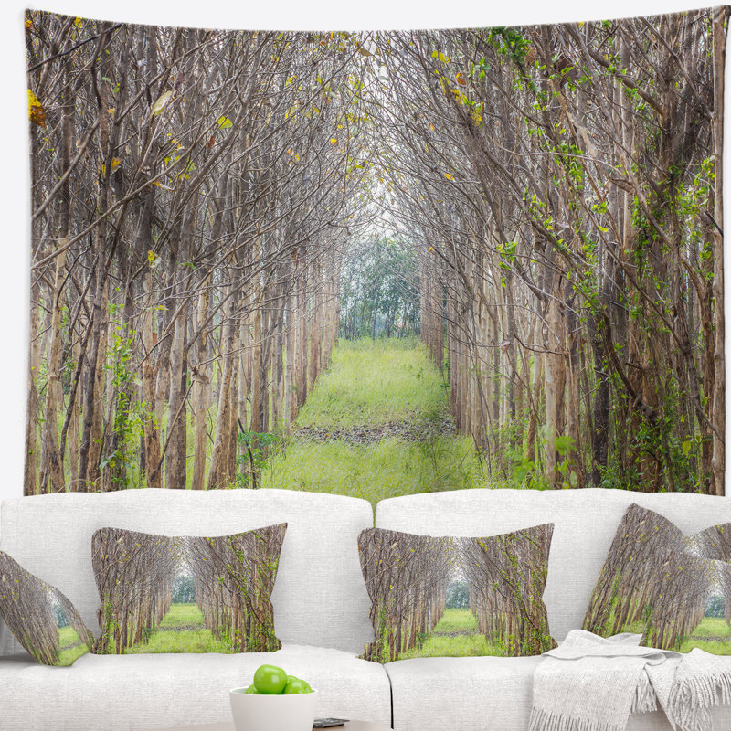 Tapisserie à arbre de chute en polyester avec accessoires suspendus inclus, H 68 po x l 80 po