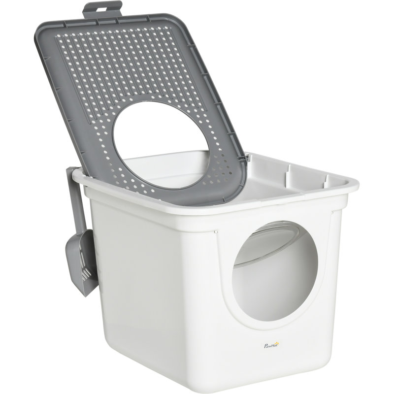 Plastic Enclosed Litter Box