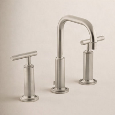 Purist Widespread Faucet with Drain Assembly