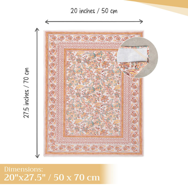 Maison d'Hermine Nila Ensemble de 3 torchons de cuisine 100 % coton - 51 x 70 cm