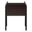 Table de bout moderne en stratifié brun et métal noir-2111626959