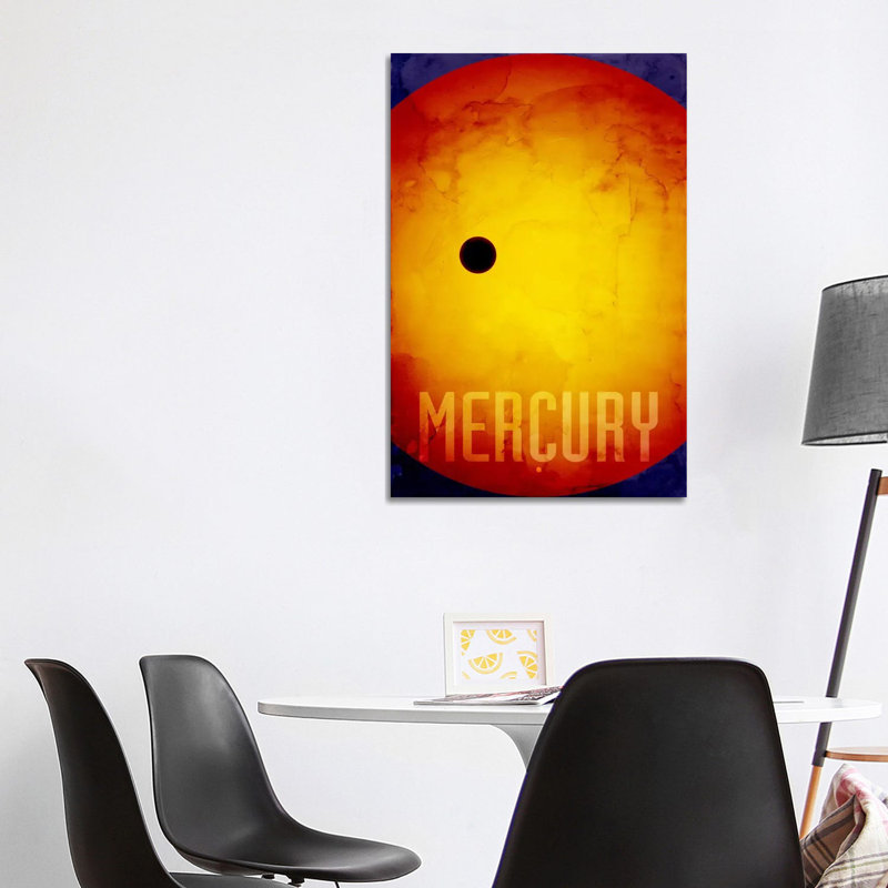 The Planet Mercury by Michael Tompsett - Wrapped Canvas Painting