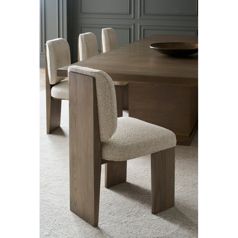 Everett Oak Extendable Pedestal Dining Table