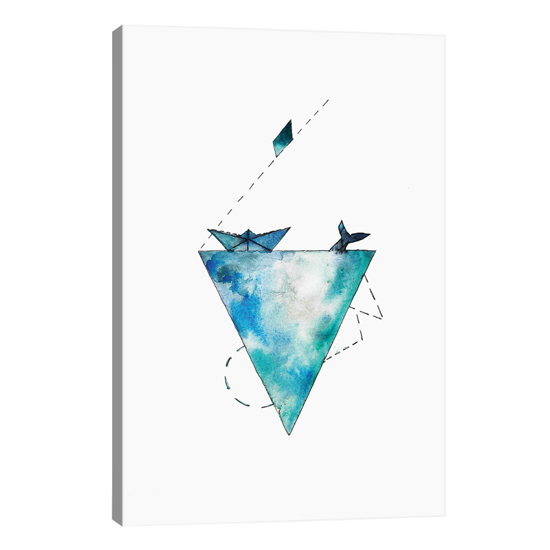 Art pour bateau, Toile tendue, H 26 po x l 18 po x P 1,5 po