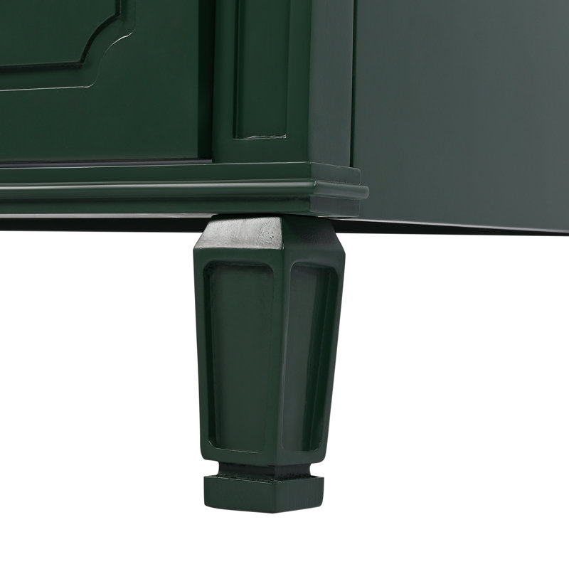 30" Bathroom Vanity With Ceramic Top, Green