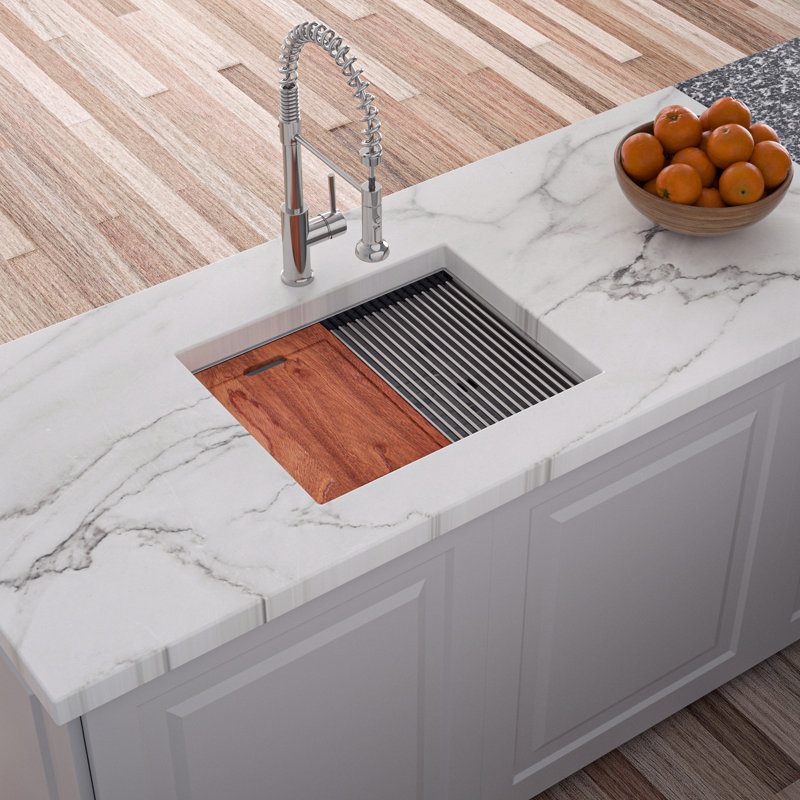 23'' L Single Bowl Stainless Steel Kitchen Sink