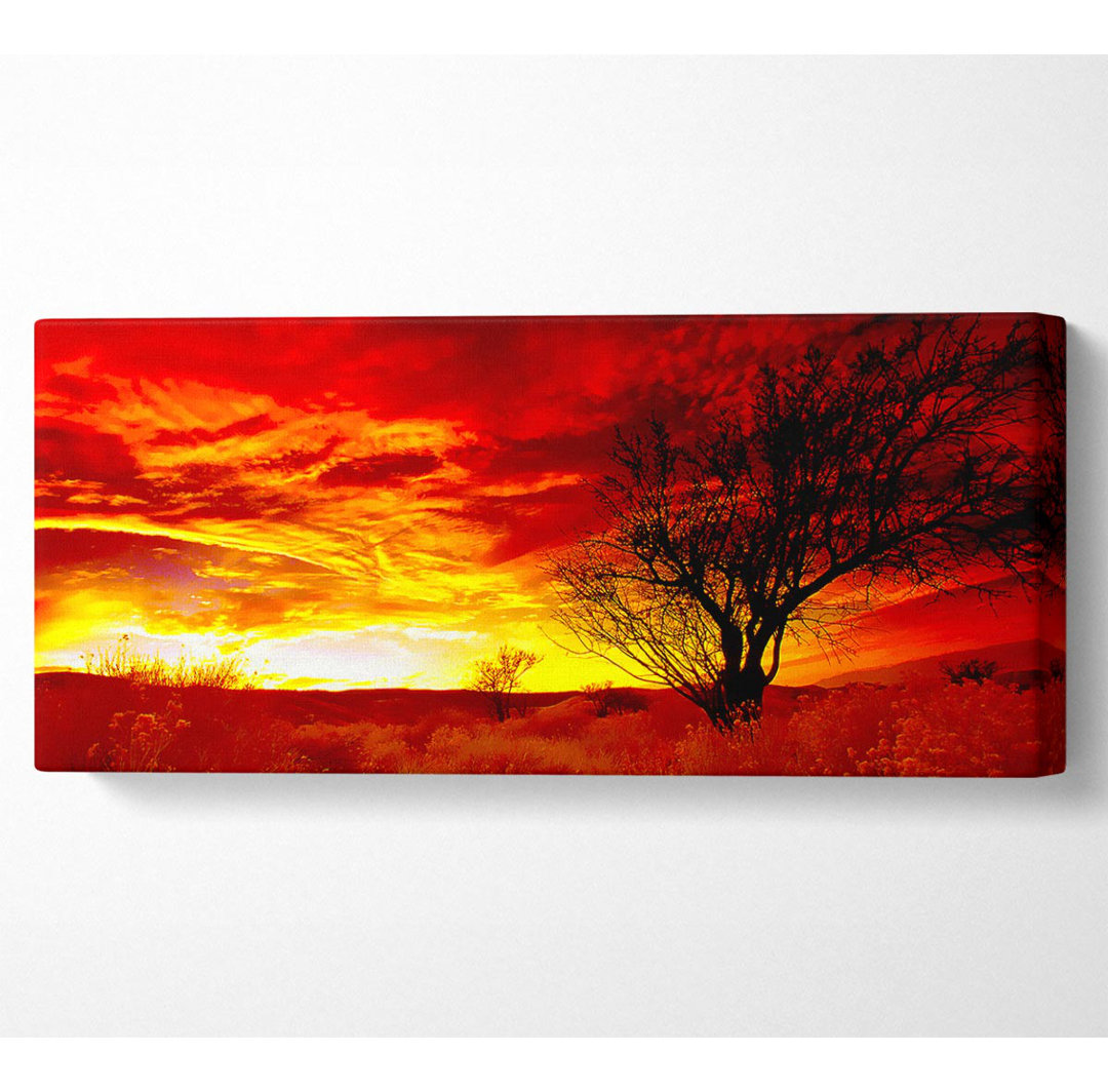 Roter Yorkshire Dales Sonnenaufgang - Kunstdrucke auf Leinwand