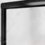 Porte de baignoire coulissante double en verre mat noir mat avec motif obscur de 55 po à l 56 po x H 56 po