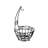 Spectrum Scroll Pantryware Stainless Steel Serving Bowl