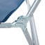 Chaise de patio portative - 6 réglable, siège en filet, pour plage, fauteuil inclinable extérieur bleu 6, piscine, cour, patio,
