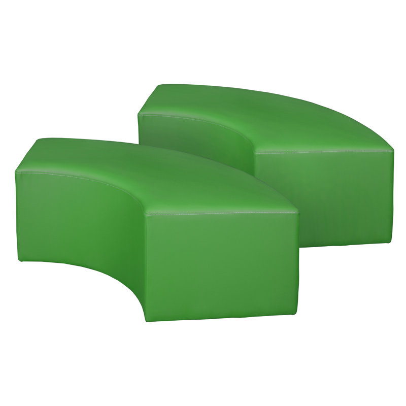 Regency Aurora Curved Vinyl Ottoman