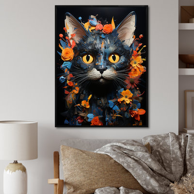 «Pixiebob Pondering Cat Collage», impressions sur toile