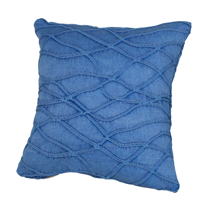 Coastal Geometric Outdoor Reversible Throw Pillow, 17" x 17"