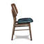 Gannaway Wood Dining Chair With Teal Cushion In Walnut-316155695
