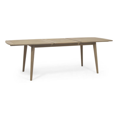 Outdoor Wood Table, Gray Finish, Expandable - Versatile Piece Table In For Living Spaces