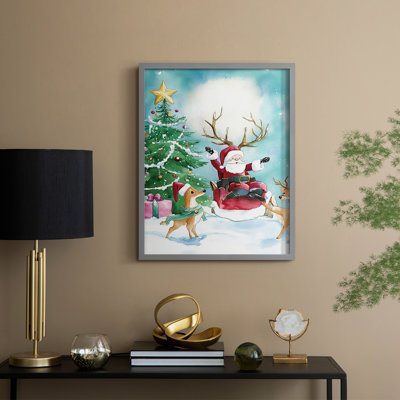 Christmas Holiday Art DCCLIV Framed Print - Solid Wood