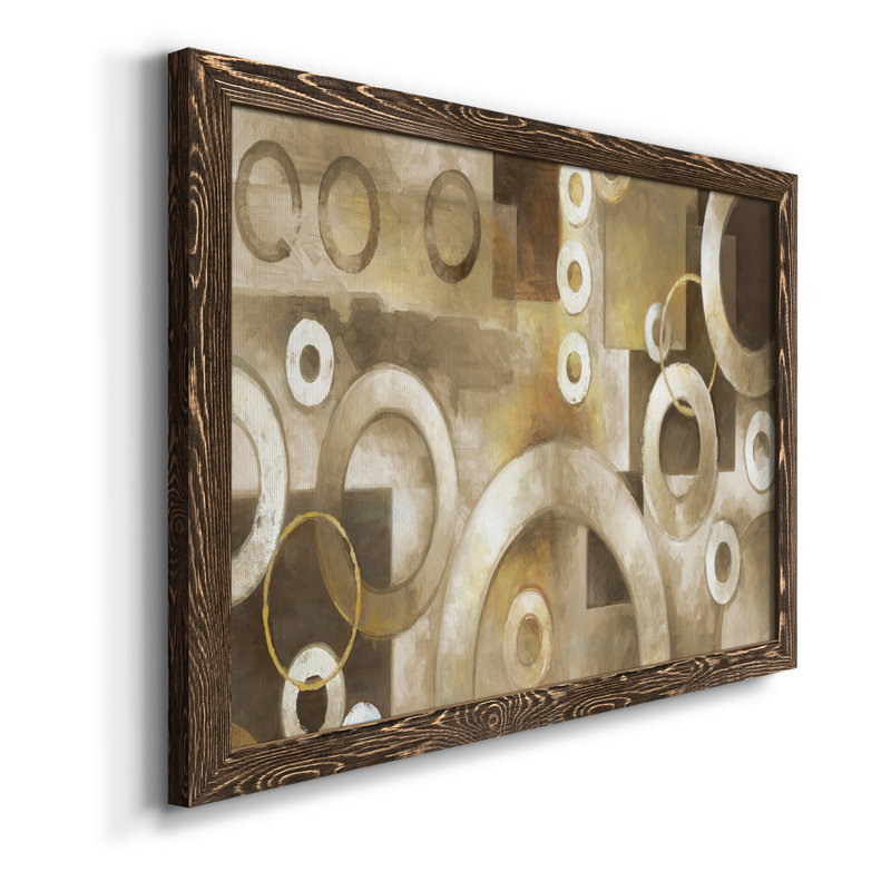 Neutral Motion - Peinture sur toile encadrée, Toile avec cadre en noyer, H 24 po x l 18 po x P 1,5 po