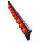Porte-outils Cat40 multifonctionnel, 10 pochettes de rangement Cat / Bt40 par boîte de 8, 80 colis, ton gris délavé, arrangement ABS + acier Q235, profondeur 31,5 po, largeur 9,35 po, hauteur 6,7 po, poids de 15 lb