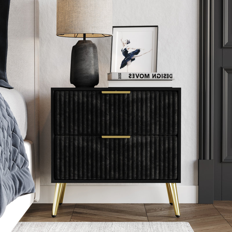 Jacque 2 Drawer Nightstand