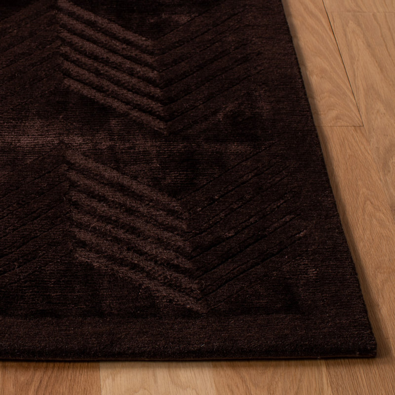 Ralph Lauren Monroe Chevron Wool, Viscose Chevron Rug, Rectangle 6' x 9'