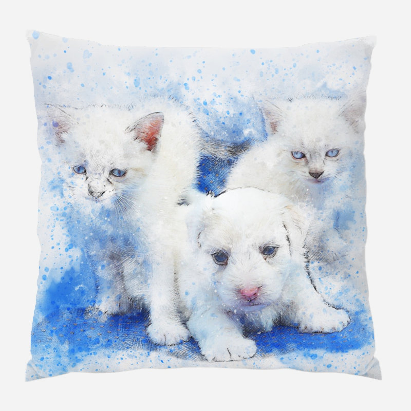 Coussin pour chien Elderton, Microsuède, Intérieur