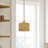 Weavington 1 Light Antique Gold Leaf Mini Pendant-121436186
