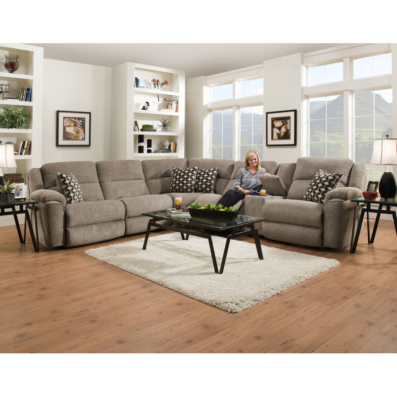 Campbell Power Reclining Sectional with Right-Side USB, Right Hand Facing