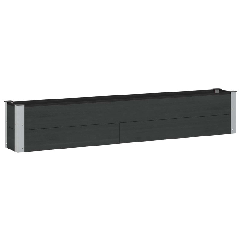 Planter, Black, 36cm H x 200cm W x 30cm D