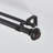 125.5" Adjustable Metal Double Curtain Rods Oil Rubbed Bronze-1173247625