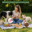 Portable Dog Water Bottle,10 oz with Collapsible Silicone Bowl