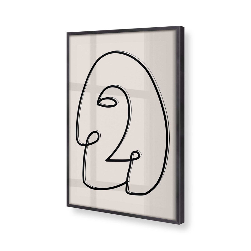 Mindful Gaze v2 Print, Weathered Zinc Single Picture Framed Paper, 37.25" H x 25.25" W x 1.25" D