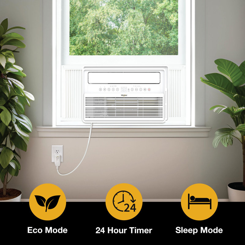 Whirlpool 8,000 BTU Window Mounted Inverter Air Conditioner with Remote Control, 8000