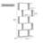 5-tier Geometric Bookcase, S-shaped Modern Bookshelf Set Of 2, 62.6" Tall Room Divider Book Shelf, Decorative Display Shelf-1978844520