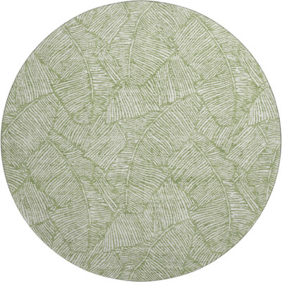 Premium Machine Washable Prisco Green Rug