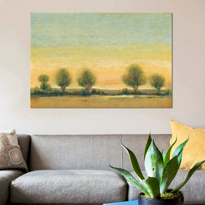 « matinée soleil ii », reproduction sur toile, H 26 po x l 40 po x P 1,5 po, Toile tendue, Pas de tapis