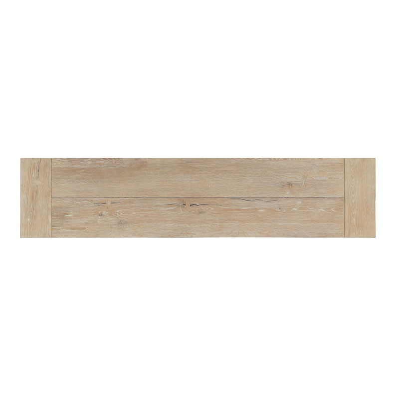 Troy 72" Solid Wood Console Table, Aged Cream