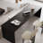 Black Rectangular Solid Wood Writing desk-216533912