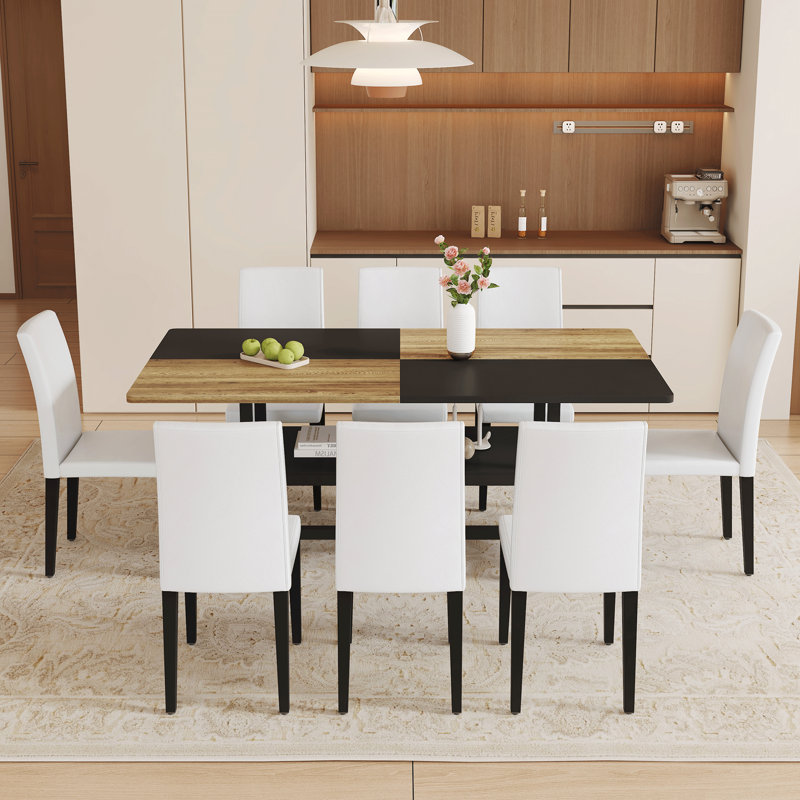Ensembles de table à manger modernes, en bois et métal avec rangement, parfaits pour la maison