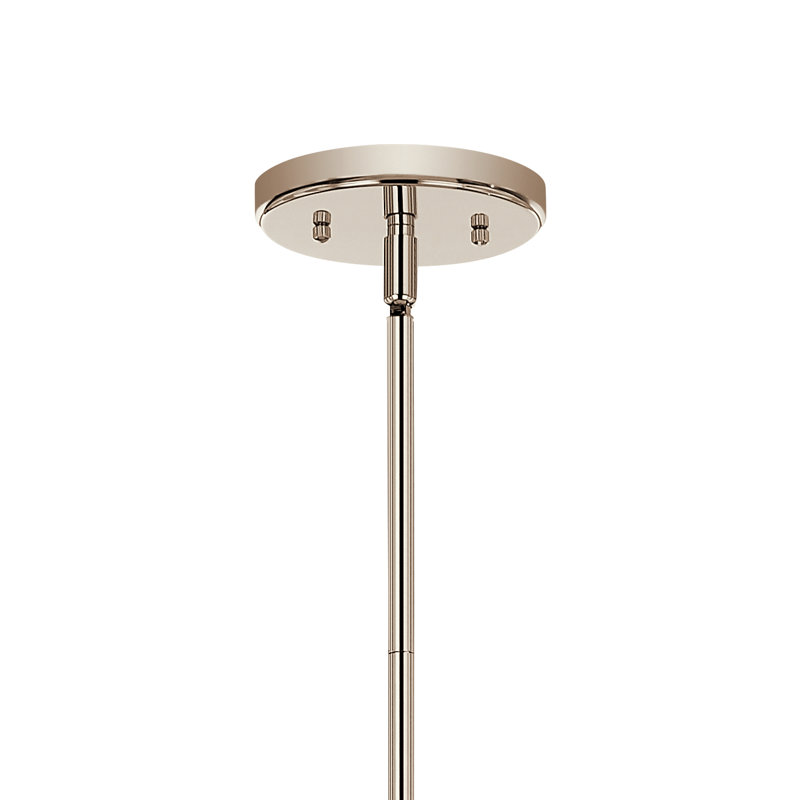 Lustre linéaire 4 lumières 47,50 ", Nickel poli