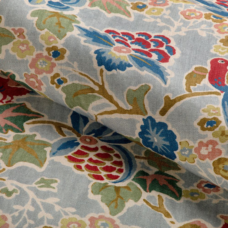 Posy Print, Blue/Red/Green