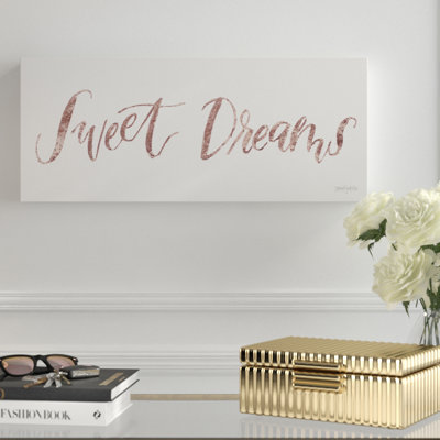 «Sweet Baby Girl II», art textuel sur toile tendue