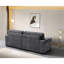 Gris confortable avec coussins en mousse et structure de soutien stable. Détendez-vous avec élégance. Options en velours.