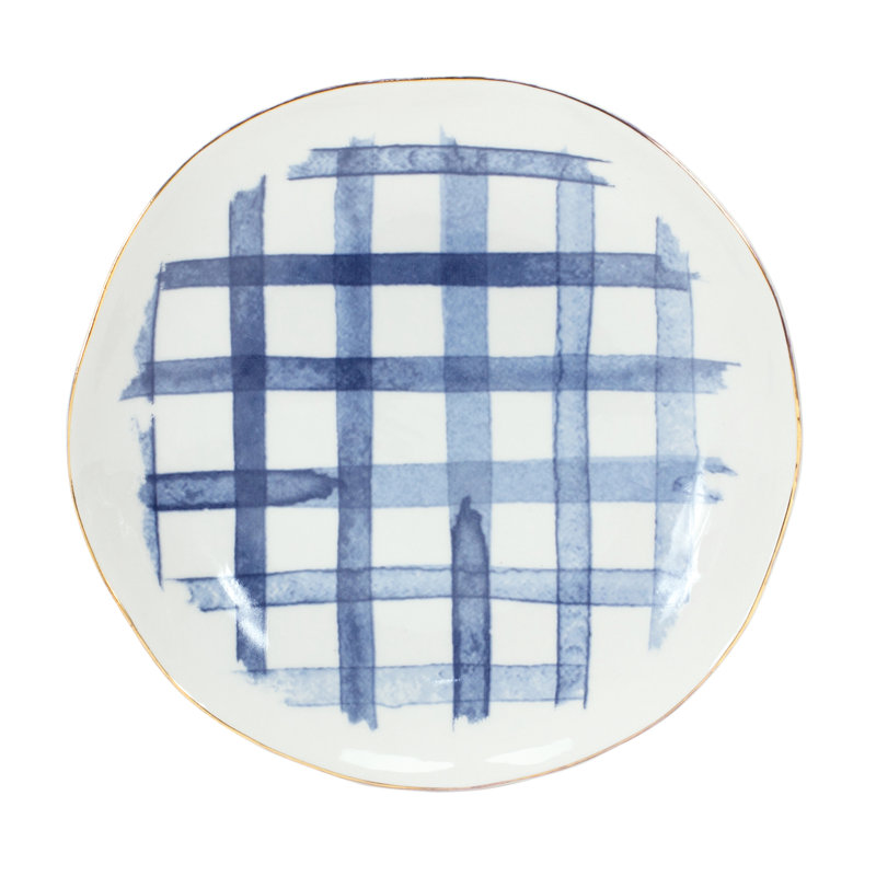 Ensemble de 4 assiettes en céramique Amaiyah
